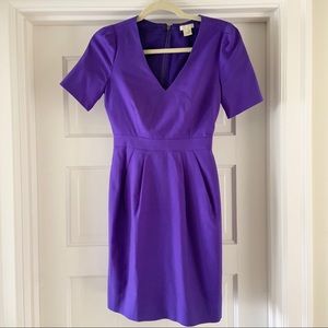 J Crew purple sheath dress